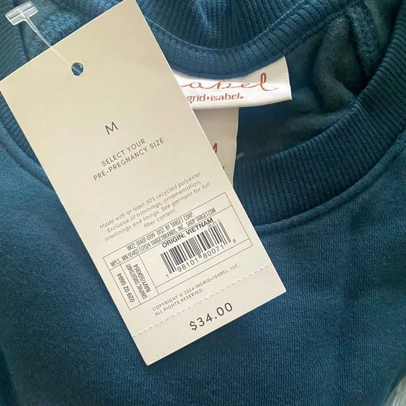 NWT Maternity Sweatshirt - Isabel
Maternity by Ingrid & Isabel Navy Blue - Picture 4 of 4